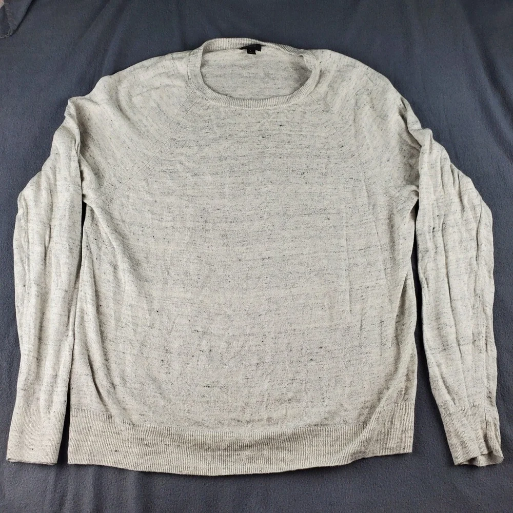 J.Crew Speckled Crewneck Sweater Soft‎ Knit Pullover Casual Top Large